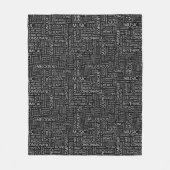 Couverture Polaire Nuage de mot de motif de MUSIQUE (Devant)