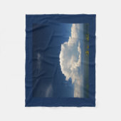 Couverture Polaire Nuage de Puffy blanc (Devant)