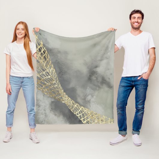 Couverture Polaire Nuage Matrix (En situation)