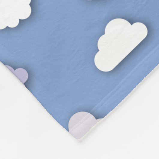 Couverture Polaire Nuages (Coin)