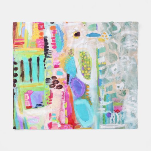 Couverture Polaire Nuages Abstraits (Devant (Horizontal))