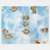 Couverture Polaire nuages ange cherubs (Devant (Horizontal))