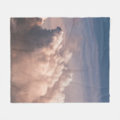 COUVERTURE POLAIRE NUAGES BLANCS SOUS CIEL BLEU (Devant (Horizontal))