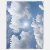 Couverture Polaire Nuages bleus de ciel + vos idées (Devant)