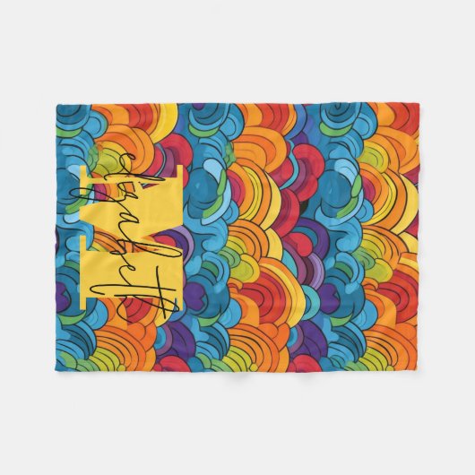 Couverture Polaire Nuages colorés super (Devant (Horizontal))