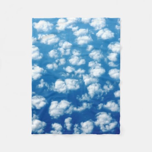 Couverture Polaire Nuages dans le ciel motif (Devant)