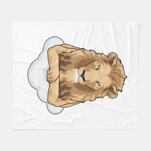 Couverture Polaire Nuages de Lion (Devant (Horizontal))