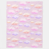 Couverture Polaire Nuages doux (Devant)