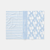 Couverture Polaire Nuages et rayures mignons (Devant (Horizontal))