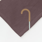 Couverture Polaire Nuages, pluie, soleil, motif parapluie. (Coin)