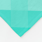 Couverture Polaire Nuances dans le Motif de répétition turquoise (Coin)