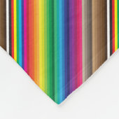 Couverture Polaire nuances de couleurs diagonales (Coin)