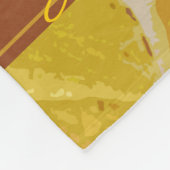 Couverture Polaire Nuances de Mariage feuille d'automne (Coin)