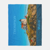 Couverture Polaire Nubble Lighthouse Maine Nautical Personnalisé (Devant)