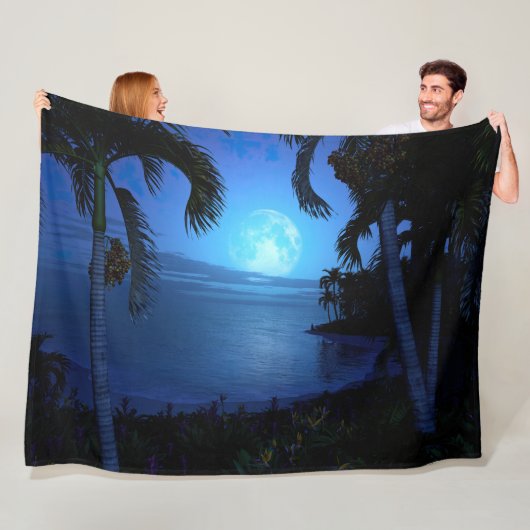 Couverture Polaire Nuit d'argent (En situation)