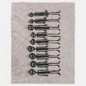 Couverture Polaire Nuit des Gigglers à pied Petroglyph (Devant)