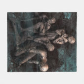 Couverture Polaire "Nuit des zombies" Déplaisante (Devant (Horizontal))