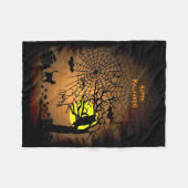 Couverture Polaire Nuit d'Halloween, Joyeux Halloween ! (Devant (Horizontal))