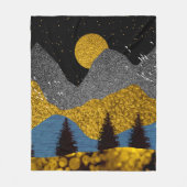 Couverture Polaire Nuit dorée (Devant)