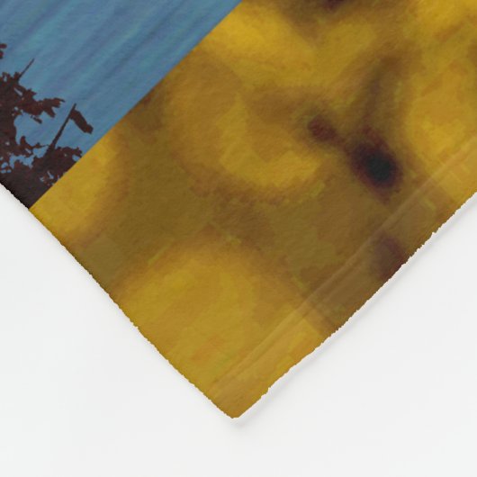 Couverture Polaire Nuit dorée (Coin)