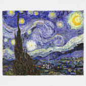 Couverture Polaire Nuit étoilée de Van Gogh, 1889 (Devant (Horizontal))