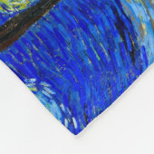 Couverture Polaire Nuit étoilée par des beaux-arts de Van Gogh (Coin)