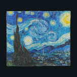 Couverture Polaire Nuit étoilée par Van Gogh,<br><div class="desc">Le célèbre tableau de Van Gogh,  Starry Night carte postale. Meilleur vendeur !</div>