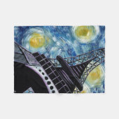 Couverture Polaire Nuit étoilée Paris (Devant (Horizontal))