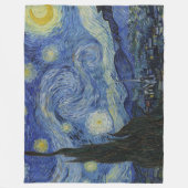 Couverture Polaire Nuit étoilée, peinture à l'huile, Vincent Van Gogh (Devant)