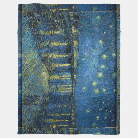 Couverture Polaire Nuit étoilée sur le Rhône Vincent van Gogh (Devant)