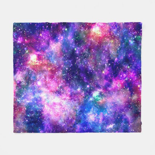 Couverture Polaire Nuit Galaxy (Devant (Horizontal))