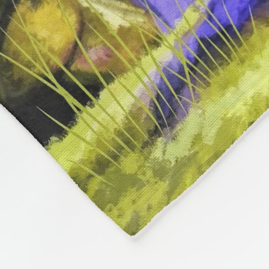 Couverture Polaire Nuit Lune Gnome Assis Sous Toadstool (Coin)