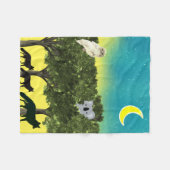 Couverture Polaire Nuit Safari (Devant (Horizontal))