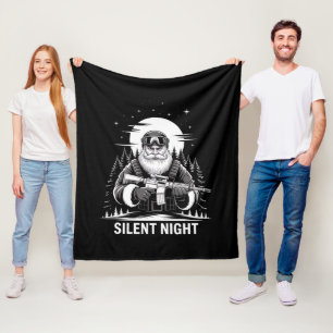 Couverture Polaire Nuit silencieuse Santa Noël Vétéran Militaire