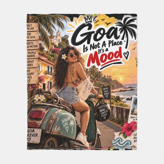 Couverture Polaire Nuits dorées – Goa (Devant)