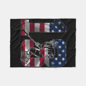 Couverture Polaire Number 13 Years Ice Hockey 13th Birthday  (Devant (Horizontal))