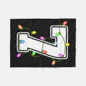 Couverture Polaire Number 7 7th Birthday Boy Christmas Happy Birthday (Devant (Horizontal))