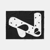 Couverture Polaire Number 7 Hearts Love 67 Couple Matching Christmas  (Devant (Horizontal))