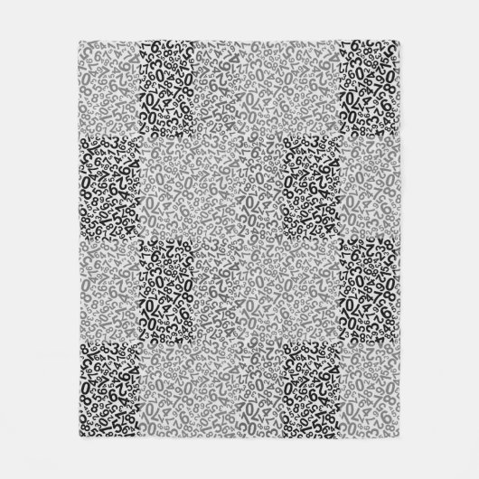 Couverture Polaire Numéro Motif 01w. BG hors ligne (Devant)