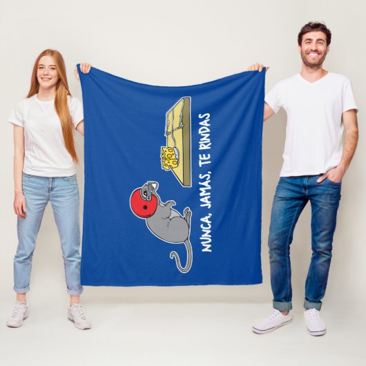 Couverture Polaire Nunca jamas te rindas (En situation)