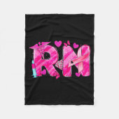 Couverture Polaire Nurse Breast Cancer Awareness Nk Ribbon Nursing Rn (Devant)