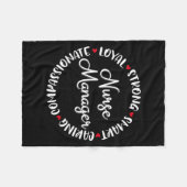 Couverture Polaire Nurse Manager Nurses Nursing Graduation Medical Lo (Devant (Horizontal))