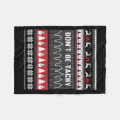 Couverture Polaire Nurse Ugly Christmas Sweater - Don't Be Tachy (Devant (Horizontal))