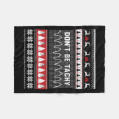 Couverture Polaire Nurse Ugly Christmas Sweater - Don't Be Tachy Swea (Devant (Horizontal))