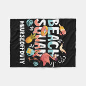Couverture Polaire Nurse Vacation Beach Group (Devant (Horizontal))