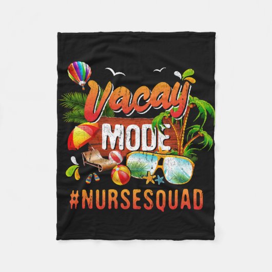 Couverture Polaire Nurse Vacation Group Nursesquad (Devant)