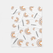 Couverture Polaire Nursery moderne Rainbow baby (Devant)