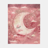 Couverture Polaire Nursery Rustique Rouge Clair & Chambre d'Enfants (Devant)