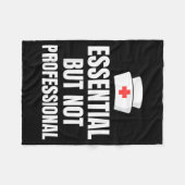 Couverture Polaire Nursing Degree - Essential But Not Professional (Devant (Horizontal))