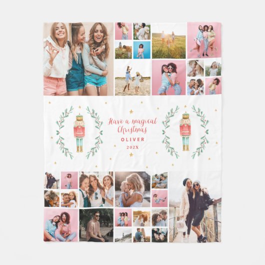 Couverture Polaire Nutcracker 29 photo moderne minimaliste Noël (Devant)